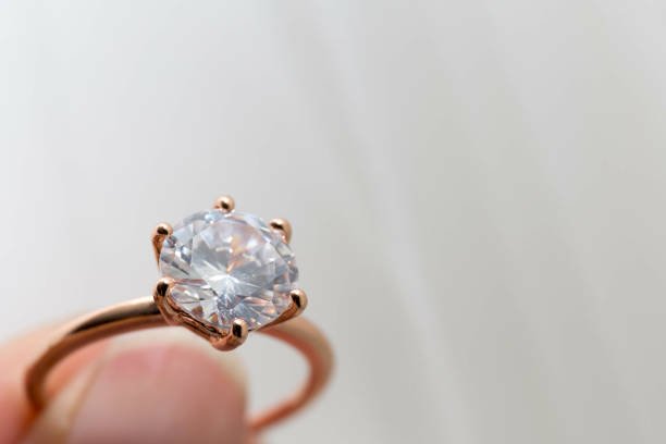 istock Closeup shot of a gold diamond ring 1465488667