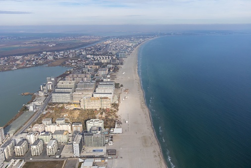 The Mamaia resort - Romania seen from above in autumn