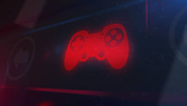 istock Esports symbol light flashing on digital display 1465495918