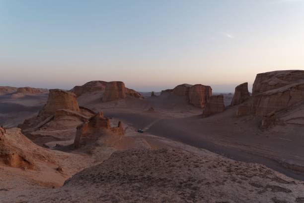 istock Stunning desert landscape in Egypt, displayed at sunset 1465496109