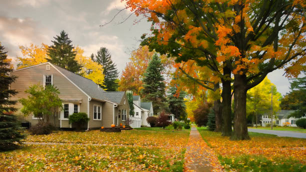 istock village street in autumn 1465497016