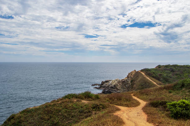istock Mesmerizing view of a beautiful seascape against a cloudy sky 1465497399