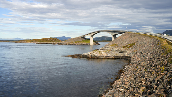The Storseisundet Bridge is the longest of the eight bridges that make up the \