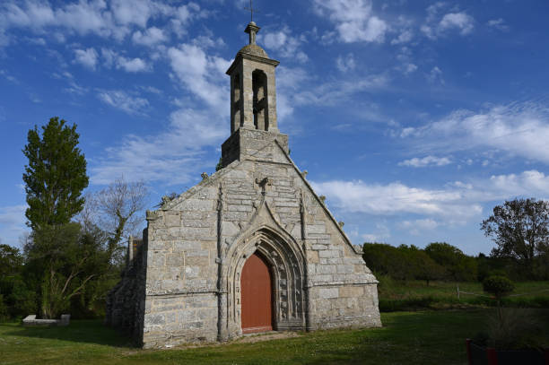 istock Ancient chapel at Lechiagat in french Brittany 1465500471