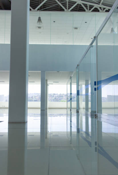 istock Interior of a beautiful and modern empty office building 1465501204
