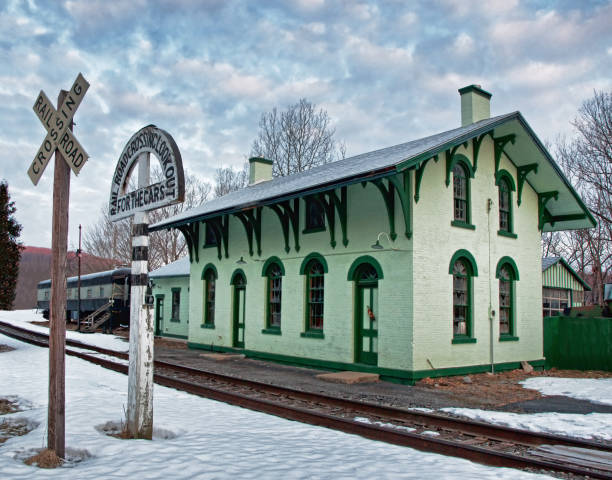 istock vintage train depot at wintertime 1465502279