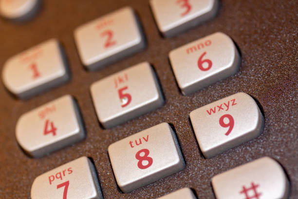 istock Selective focus shot of telephone buttons 1465505733