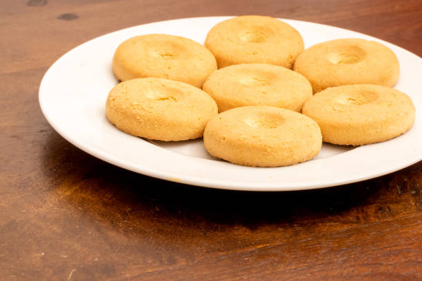 istock Delicious cookies on a plate 1465505791