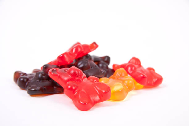 istock Gelatine candies on a white surface 1465505894