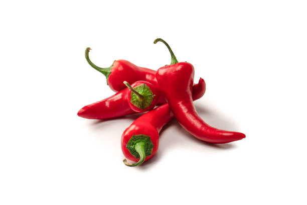 istock Red hot chili pepper isolated on a white background. 1465506152
