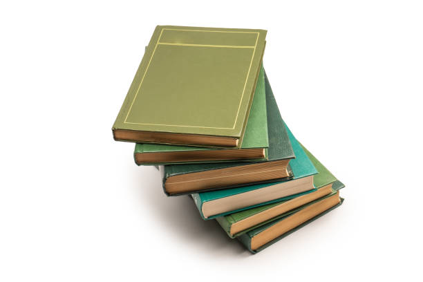 istock Old books isolated on white background. 1465506187