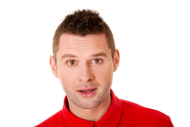 Young Man Portrait Isolated on the White Background