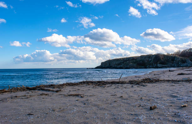 istock Scenic view of a beach on a calm day 1465512361