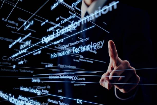 3dcg ของธุรกิจที่มีภาพลักษณ์ของ re skilling - การผสานเทคโนโลยีดิจิตอลในองค์กร ภาพสต็อก ภาพถ่ายและรูปภาพปลอดค่าลิขสิทธิ์