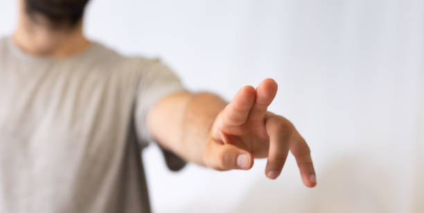 istock Male finges pressing button. Innovation technology internet business concept. 1465516857