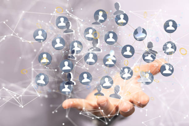 istock 3D rendered human icons network hovering over a man's palm 1465517941