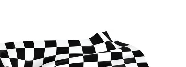 istock 3d rendering of a finish flag background muster, black and white pattern 1465518329