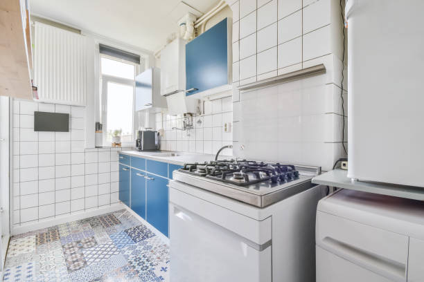istock Cozy kitchen in an apartment in Amsterdam, Netherlands 1465518911