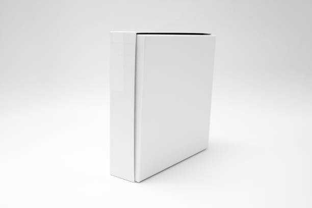 istock White textured box, gift mockup on white background.High resolution photo. Blank White Product Package Box Mock-up. Container, Packaging Template on white. Cardboard box. 1465523991
