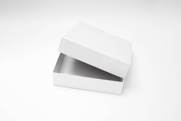 istock White textured opened box, gift mockup on white background.High resolution photo. Blank White Product Package Box Mock-up. Container, Packaging Template on white. Cardboard box. 1465524270