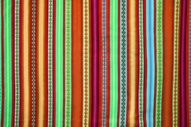 istock Amazing Peruvian Traditional Textile in Red and Lime Tone Vertical Strips 1465527437