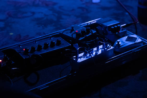 istock Rock Band in concert on stage 1465531741