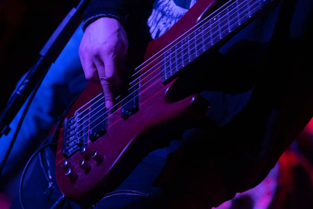 istock Rock Band in concert on stage 1465531758