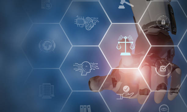 istock AI ethics or AI Law concept. Developing AI codes of ethics. Compliance, regulation, standard , business policy and responsibility for guarding against unintended bias in machine learning algorithms. 1465548746