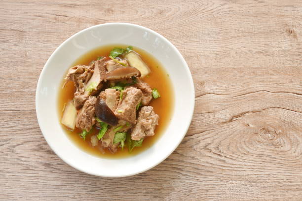 istock boiled pork bone with Chinese herb stew 1465554837