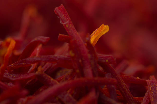 Close up on saffron texture.