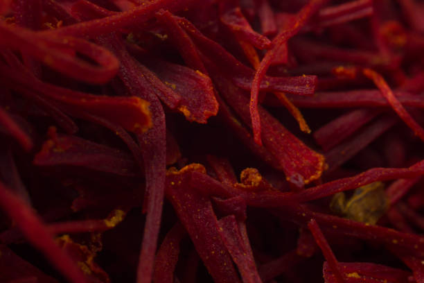 Close up on saffron texture.