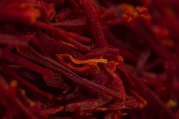 Close up on saffron texture.