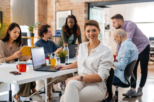 istock Female Office Worker At The Office 1465567641