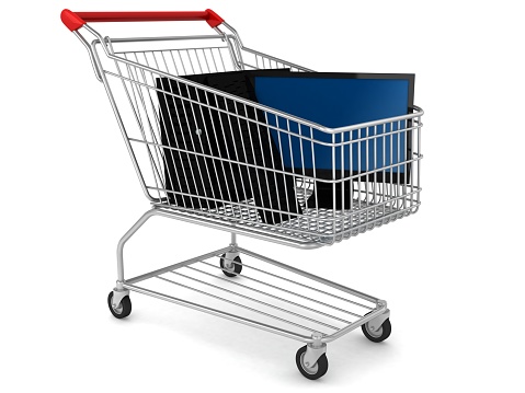Shopping cart electronics purchase