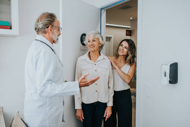 istock Taking the elderly mother to a doctor's appointment 1465572772