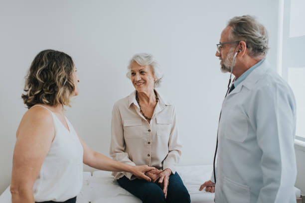 istock Taking the elderly mother to a doctor's appointment 1465572927