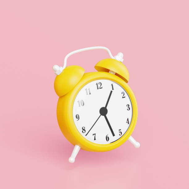 istock School supplies icon. School analog clock. 3D render 1465575147