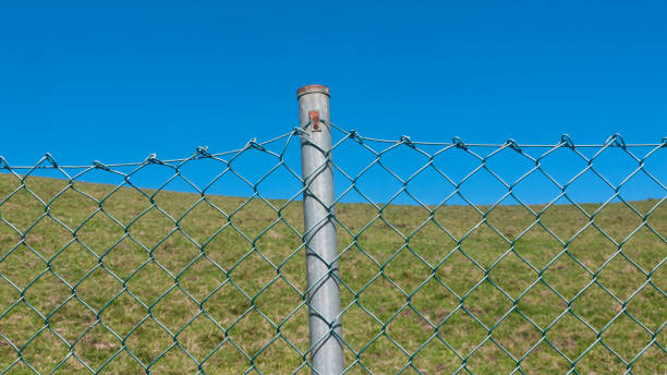 istock Wire fence in green field 1465582066