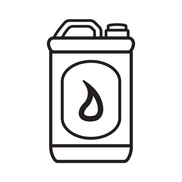 kanister , icon, design, vektor , illustration , vorlage , flat trendy style collection - gas fuel pump symbol metal stock-grafiken, -clipart, -cartoons und -symbole