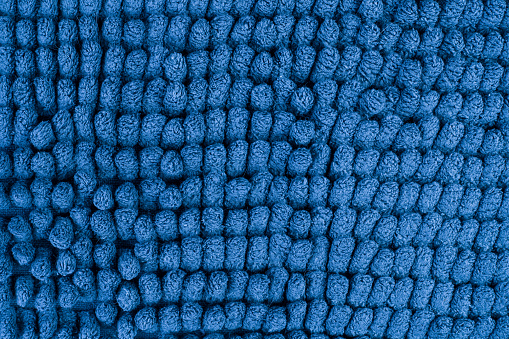 Linen Mat texture Background Blue.