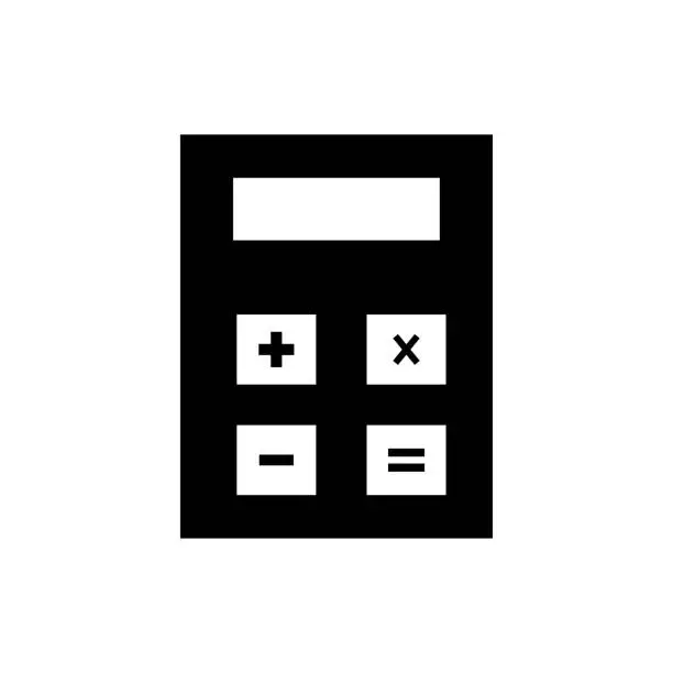 Vector illustration of calculator icon, vector ,illustration, template,  collection, trendy style