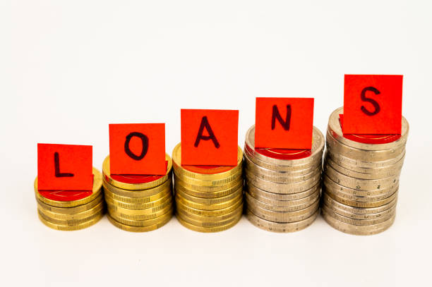 istock Stacks of coins and text 