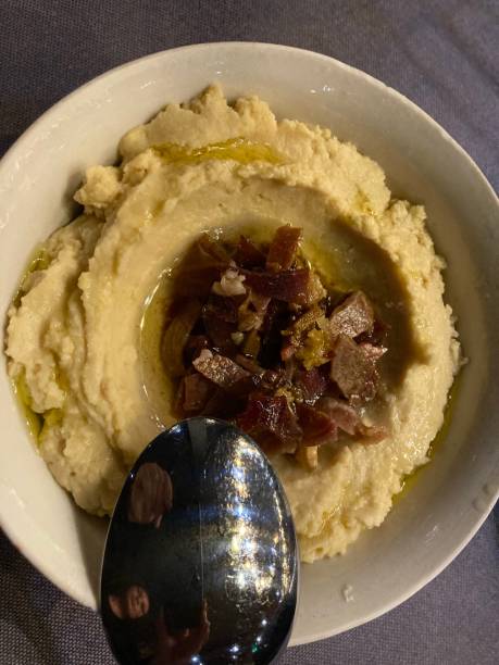 istock Turkey - Istanbul - Hummus with dried beef 1465594549