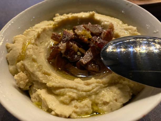 istock Turkey - Istanbul - Hummus with dried beef 1465595492