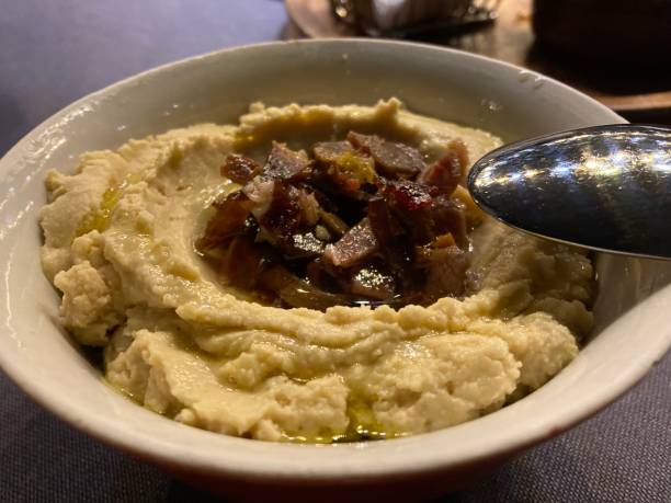 istock Turkey - Istanbul- Hummus with dryed beef 1465596748