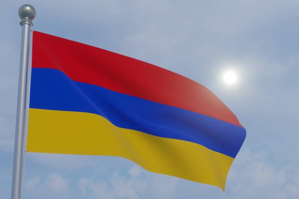 istock National Flag in the Wind  -Armenia 1465597143