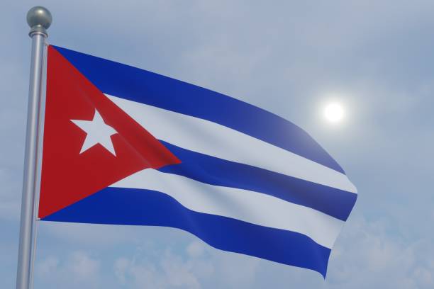 istock National Flag in the Wind  -Cuba 1465597736