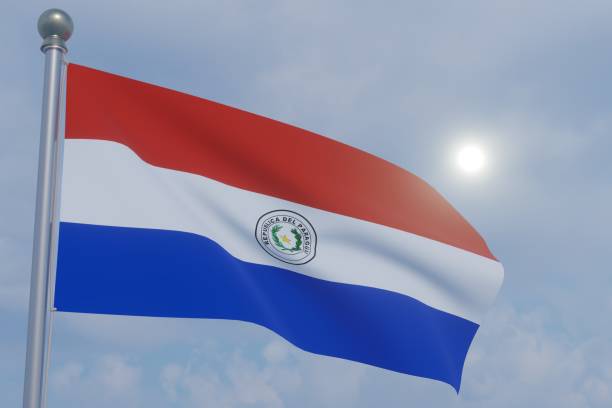 istock National Flag in the Wind  -Paraguay 1465597839