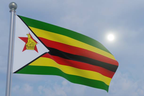 istock National Flag in the Wind  -Zimbabwe 1465597903