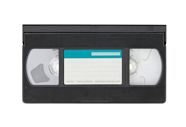istock Retro VHS video tape cassette isolated 1465609403